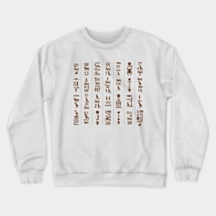 Egyptian Hieroglyphics language Crewneck Sweatshirt